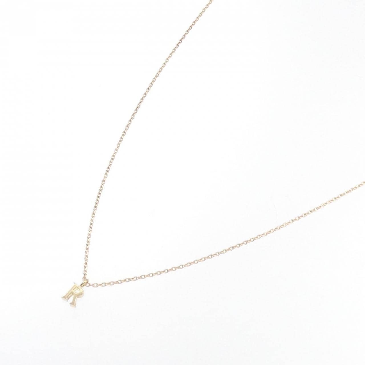K18YG Initial R Necklace