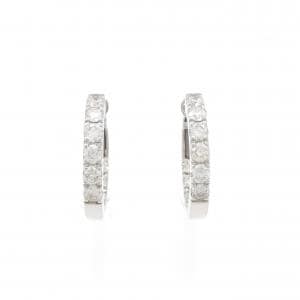 K18WG ダイヤモンド ピアス 2.04CT