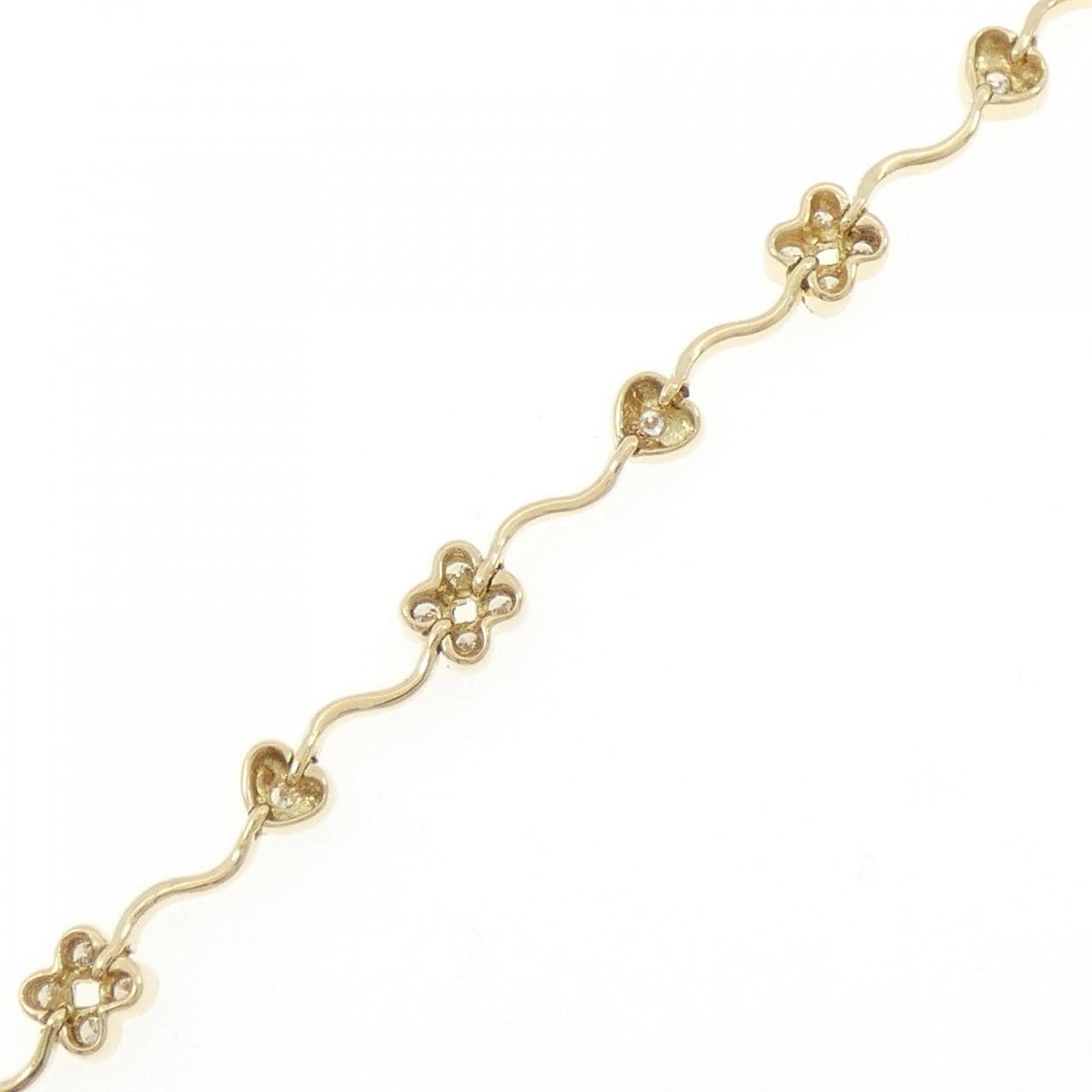 750YG ハート ダイヤモンド ブレスレット 0.50CT