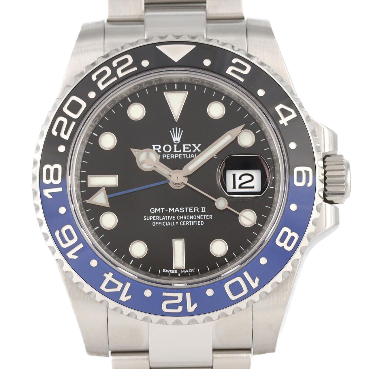 ロレックス GMTマスターⅡ 116710BLNR SS 自動巻 ランダム番