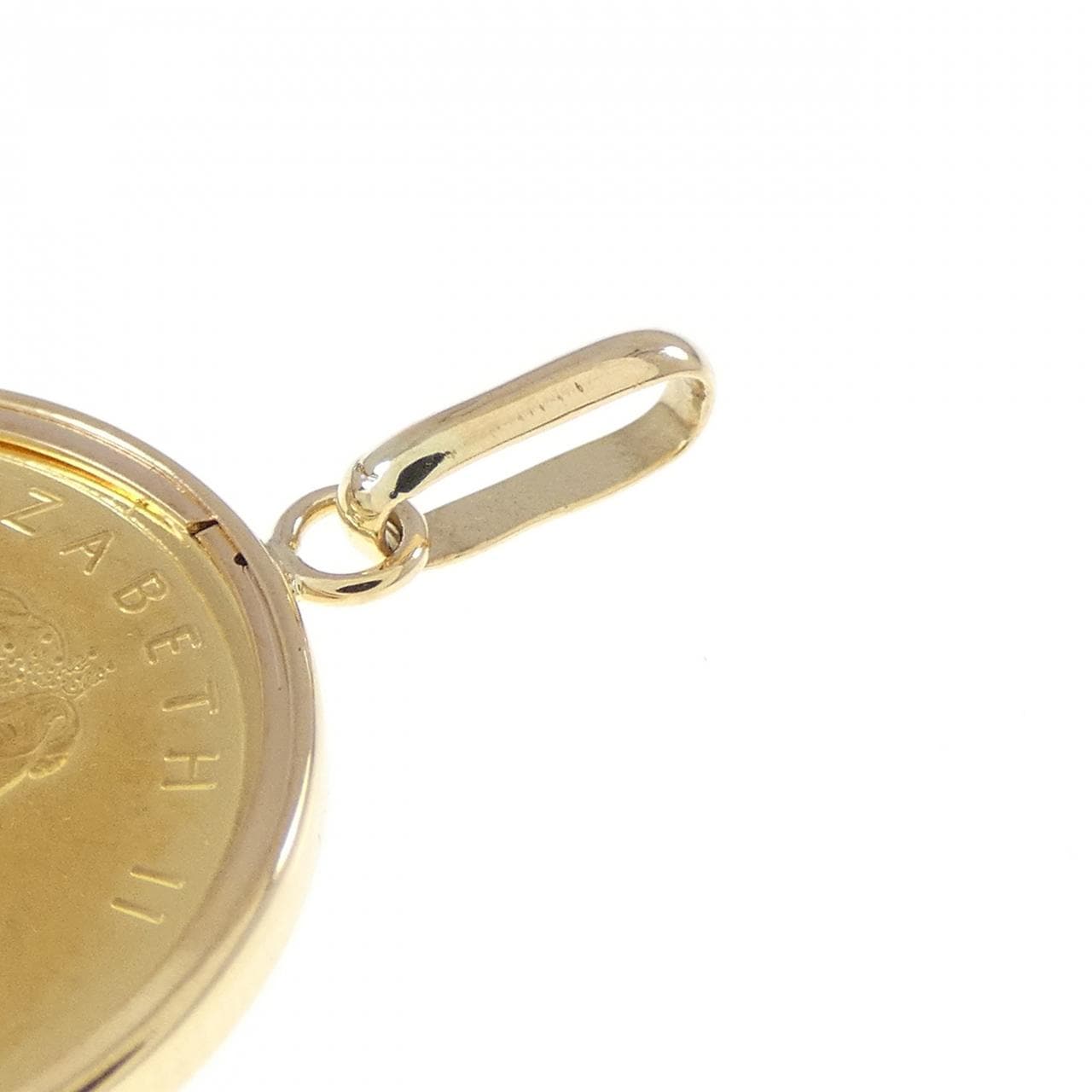 K18YG(枠) コイン ペンダント