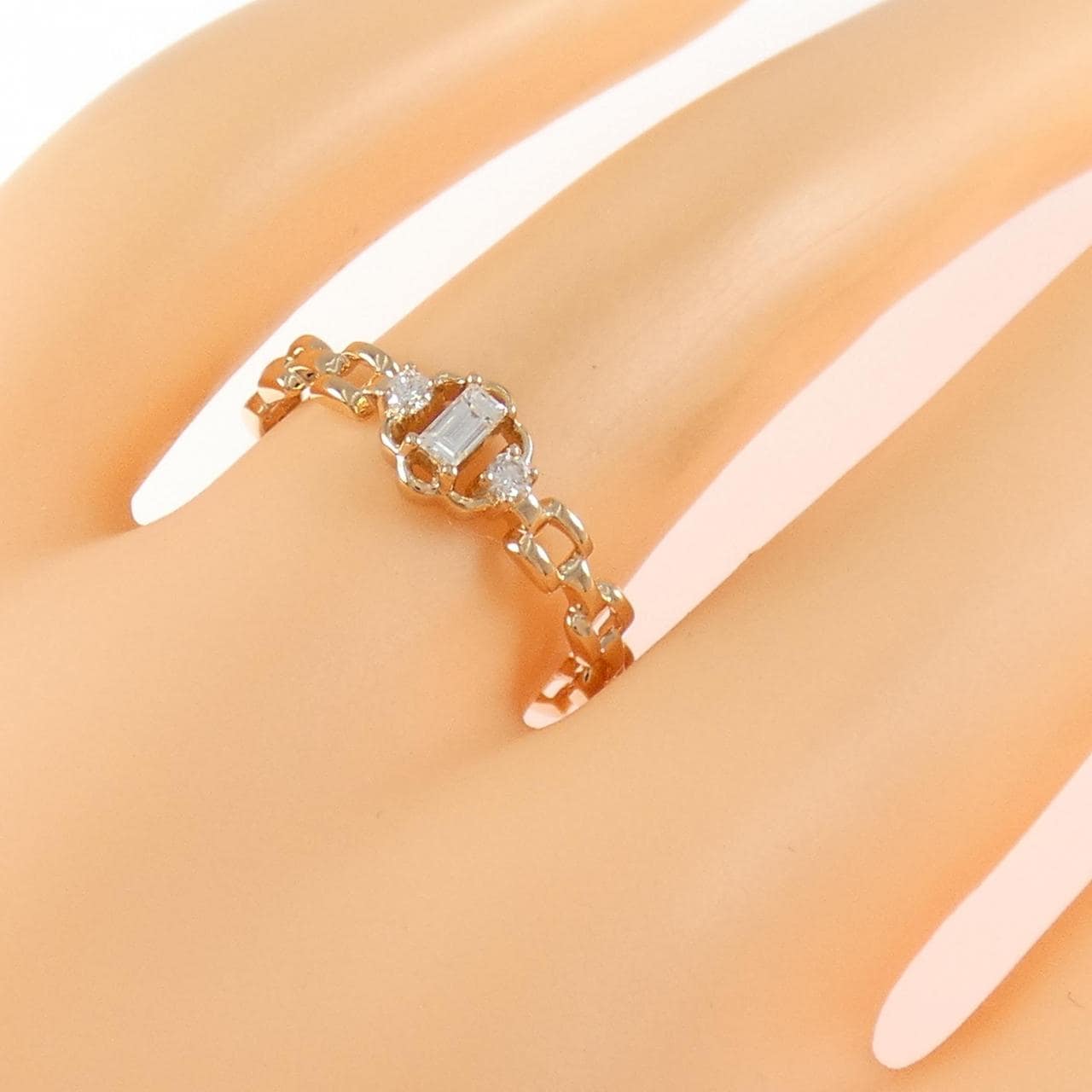 750PG ダイヤモンド リング 0.07CT