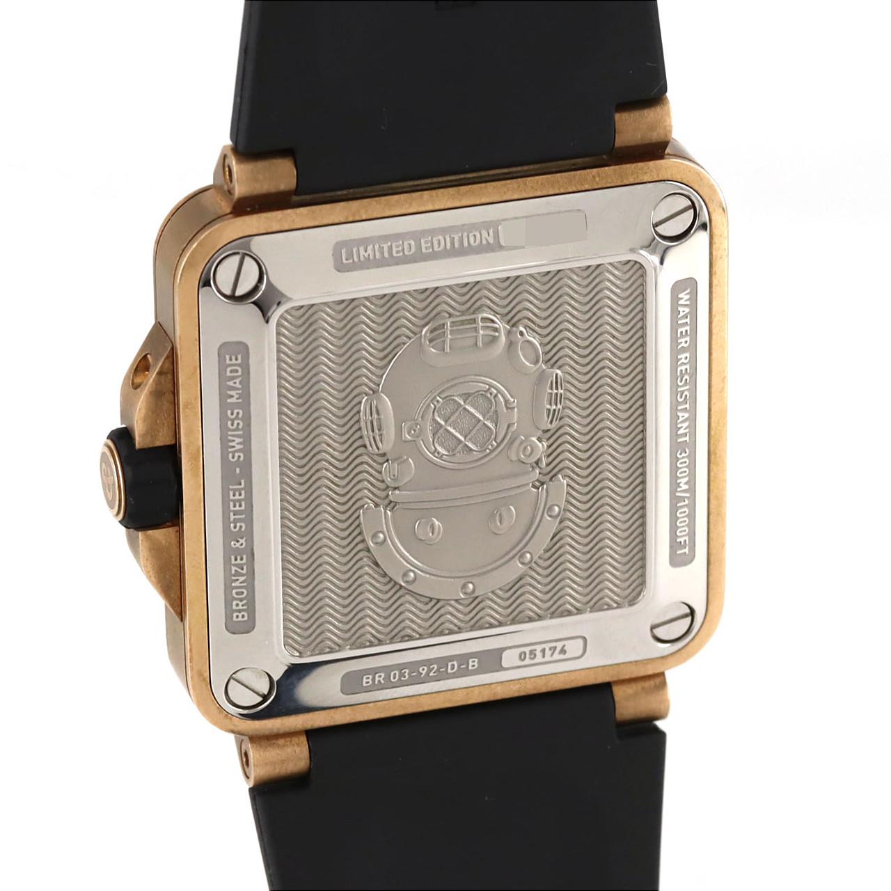 【ノーメンテナンス還元価格】ベル&ロス BR03-92ダイバーホワイト ブロンズ LIMITED BR0392-D-WH-BR/SCA ブロンズ 自動巻