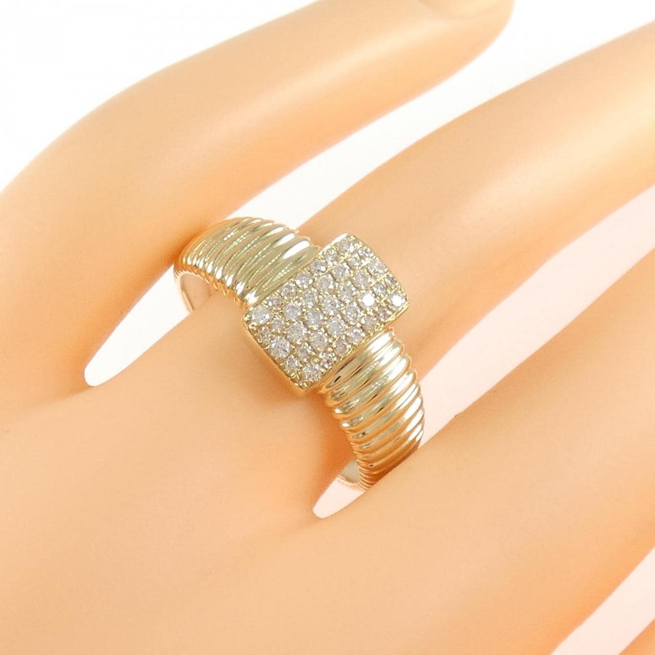 375YG ダイヤモンド リング 0.279CT