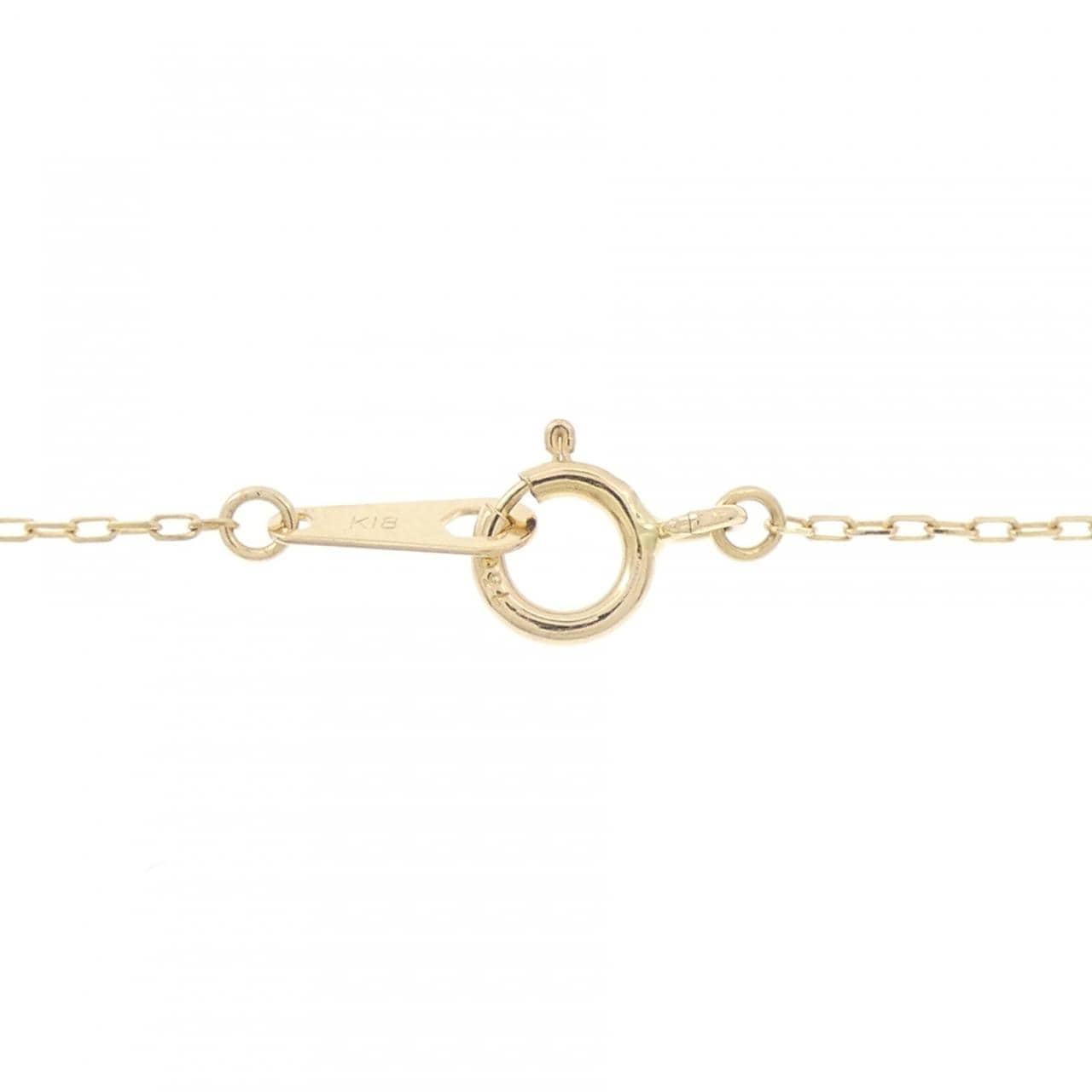 K18YG クロス ダイヤモンド ネックレス 0.14CT