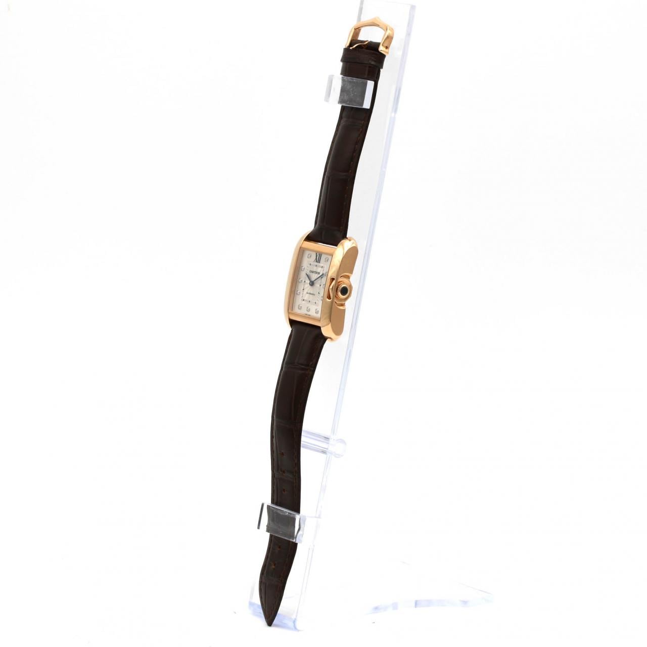 【ノーメンテナンス還元価格】カルティエ タンクアングレーズLM PG･11P WJTA0006 PG･RG 自動巻