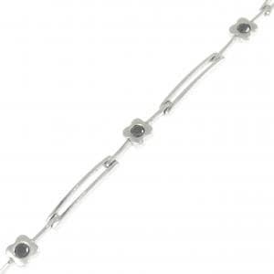 750WG フラワー ダイヤモンド ブレスレット 0.31CT