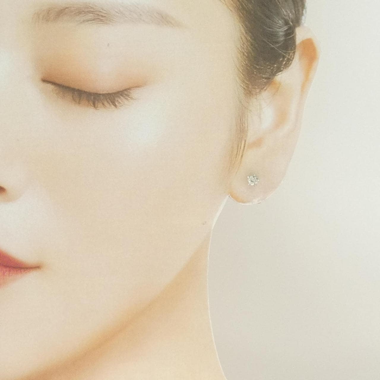 PT900 ダイヤモンド ピアス 0.20CT 片耳