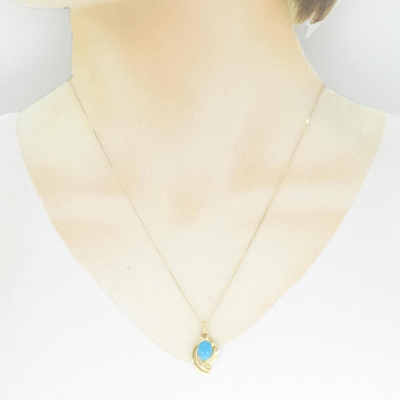 K18YG turquoise necklace