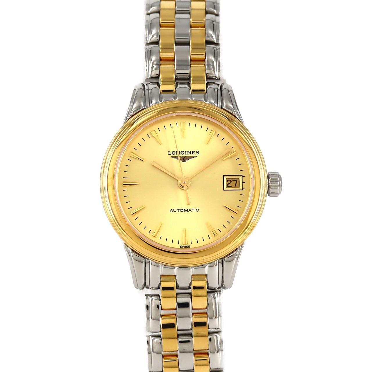 [新品] LONGINES旗艦 Combi L4.274.3.32.7 SSxGP自動上弦