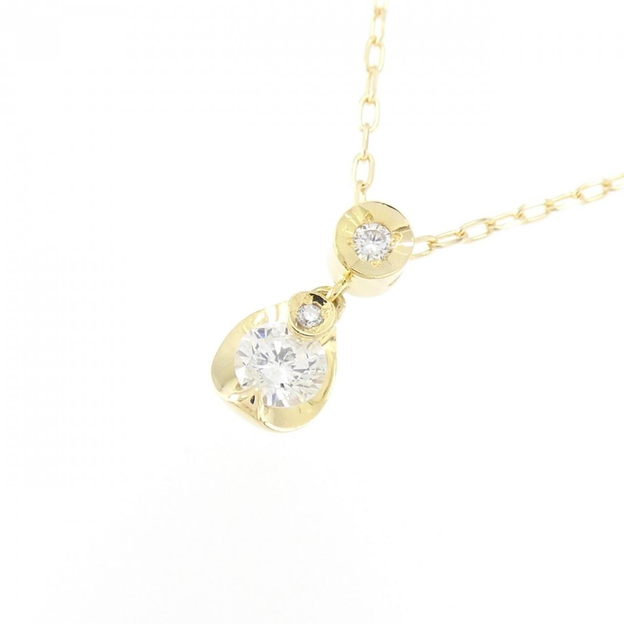 K18YG ダイヤモンド ネックレス 0.15CT