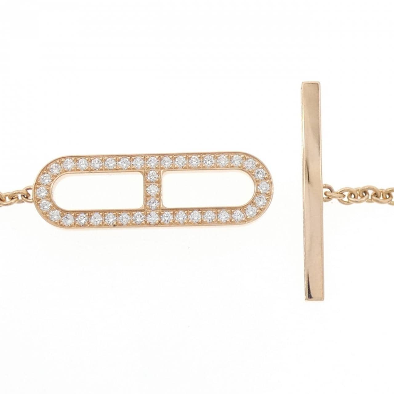 エルメス エヴァー シェーヌダンクル ブレスレット 0.37CT