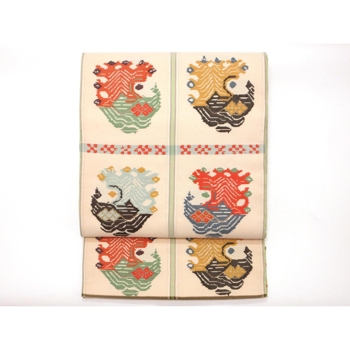 【未使用品】袋帯　【龍村平蔵】甲比丹孔雀　本袋