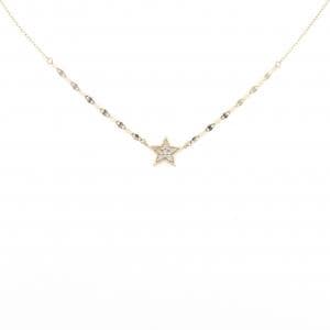 K10YG スター ダイヤモンド ネックレス 0.04CT