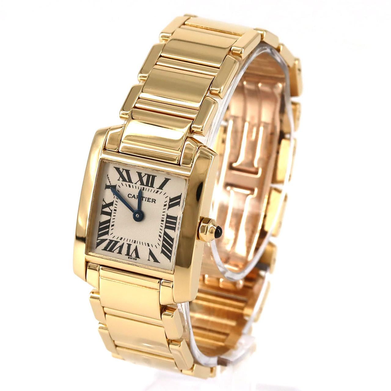カルティエ タンクフランセーズSM YG W50002N2 YG クォーツ