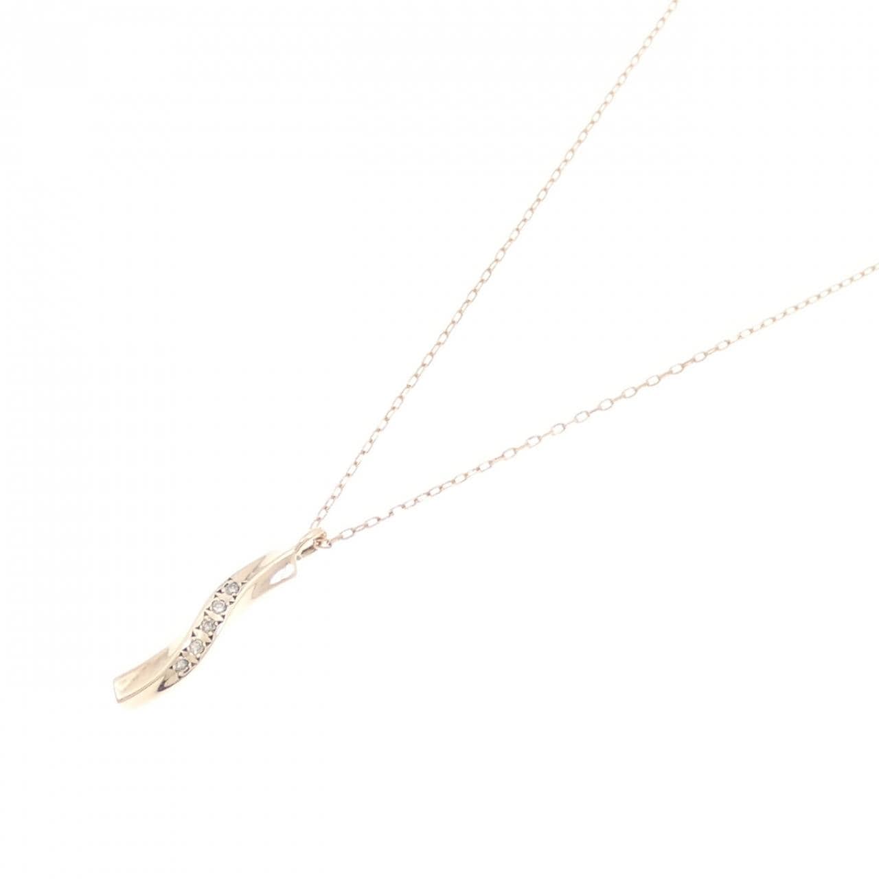 K10PG ダイヤモンド ネックレス 0.05CT