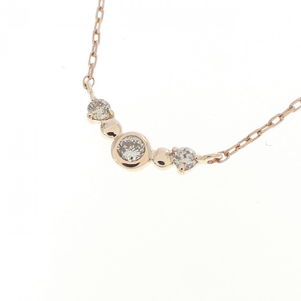 K10PG ダイヤモンド ネックレス 0.04CT