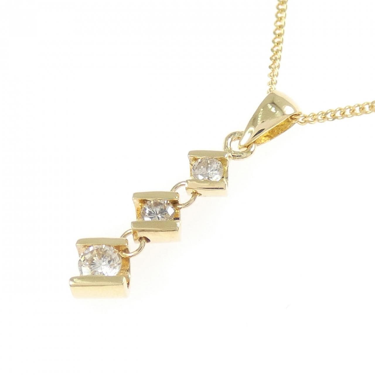 K18YG ダイヤモンド ネックレス 0.3CT