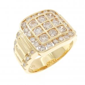 K18YG ダイヤモンド リング 1.96CT
