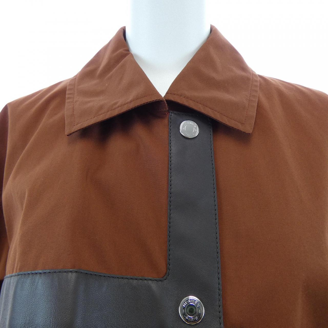 エルメス HERMES アシンメトリー 5E0146DE コート