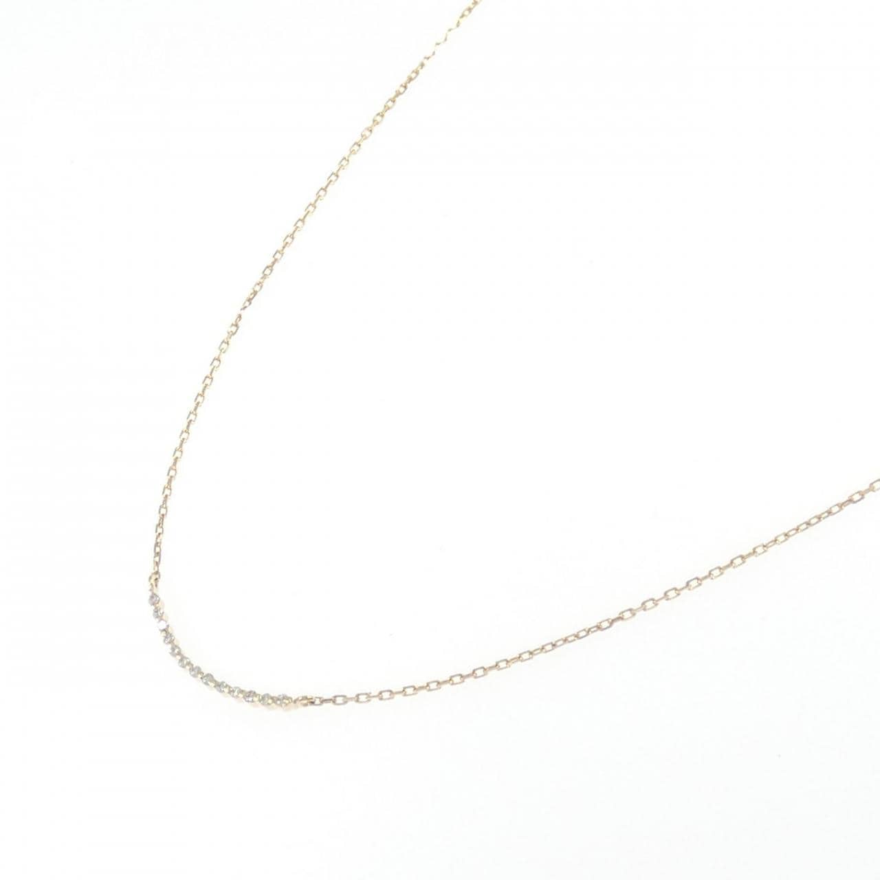 K18YG ダイヤモンド ネックレス 0.04CT