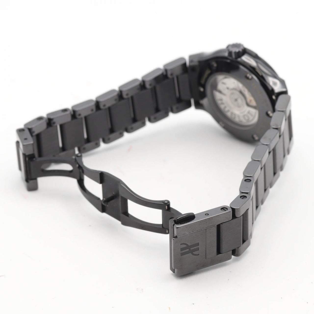 ウブロ クラシックフュージョンブラックマジックブレスレットダイヤモンド 585.CM.1470.CM.1204 セラミック 自動巻
