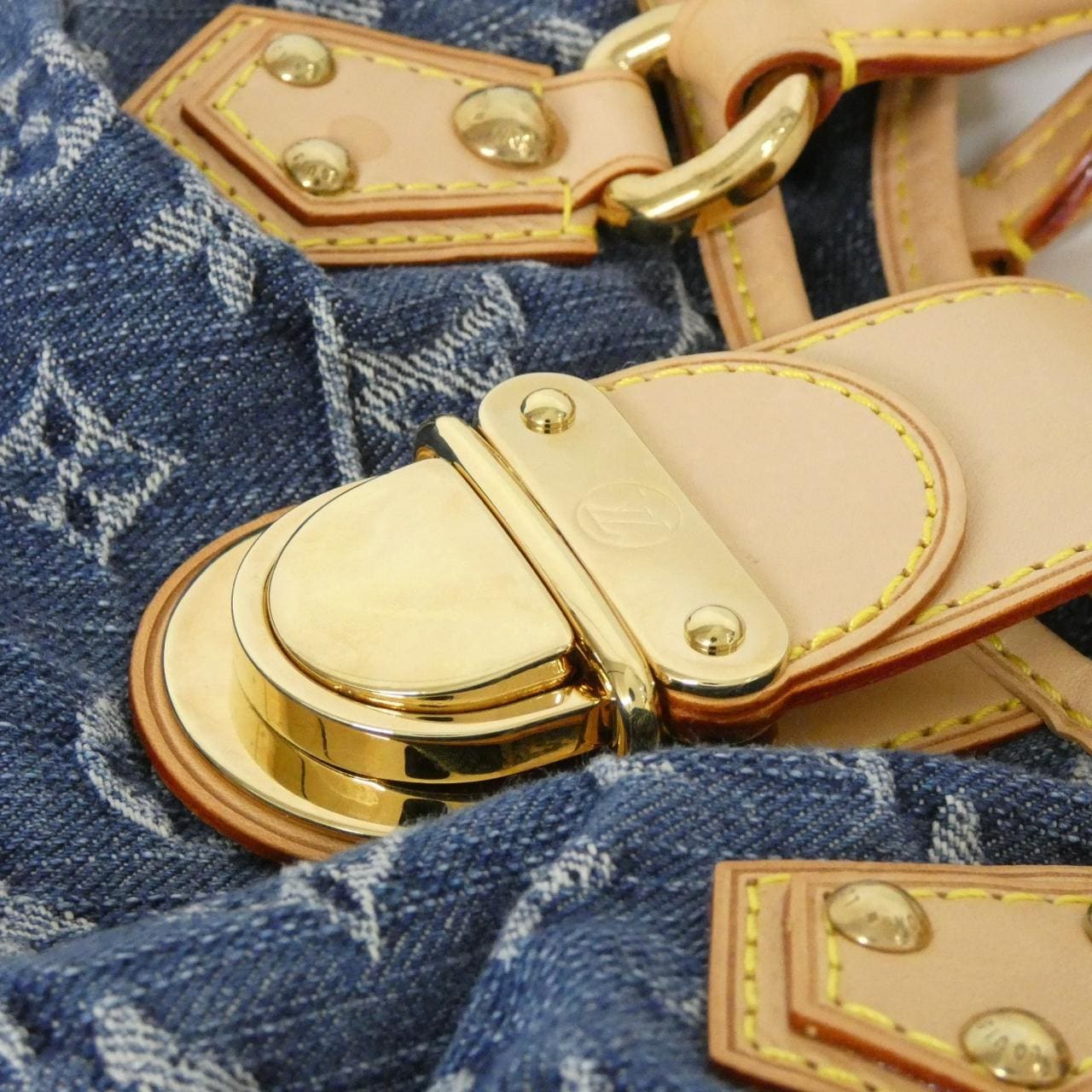 ルイヴィトン モノグラム デニム プリーティ M95020 バッグ