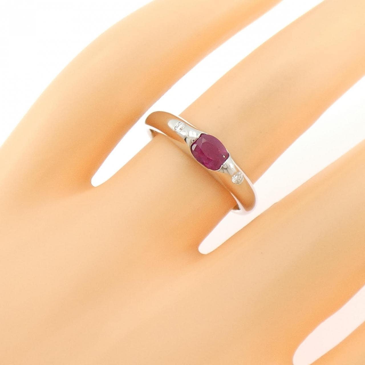 PT900 ルビー リング 0.60CT