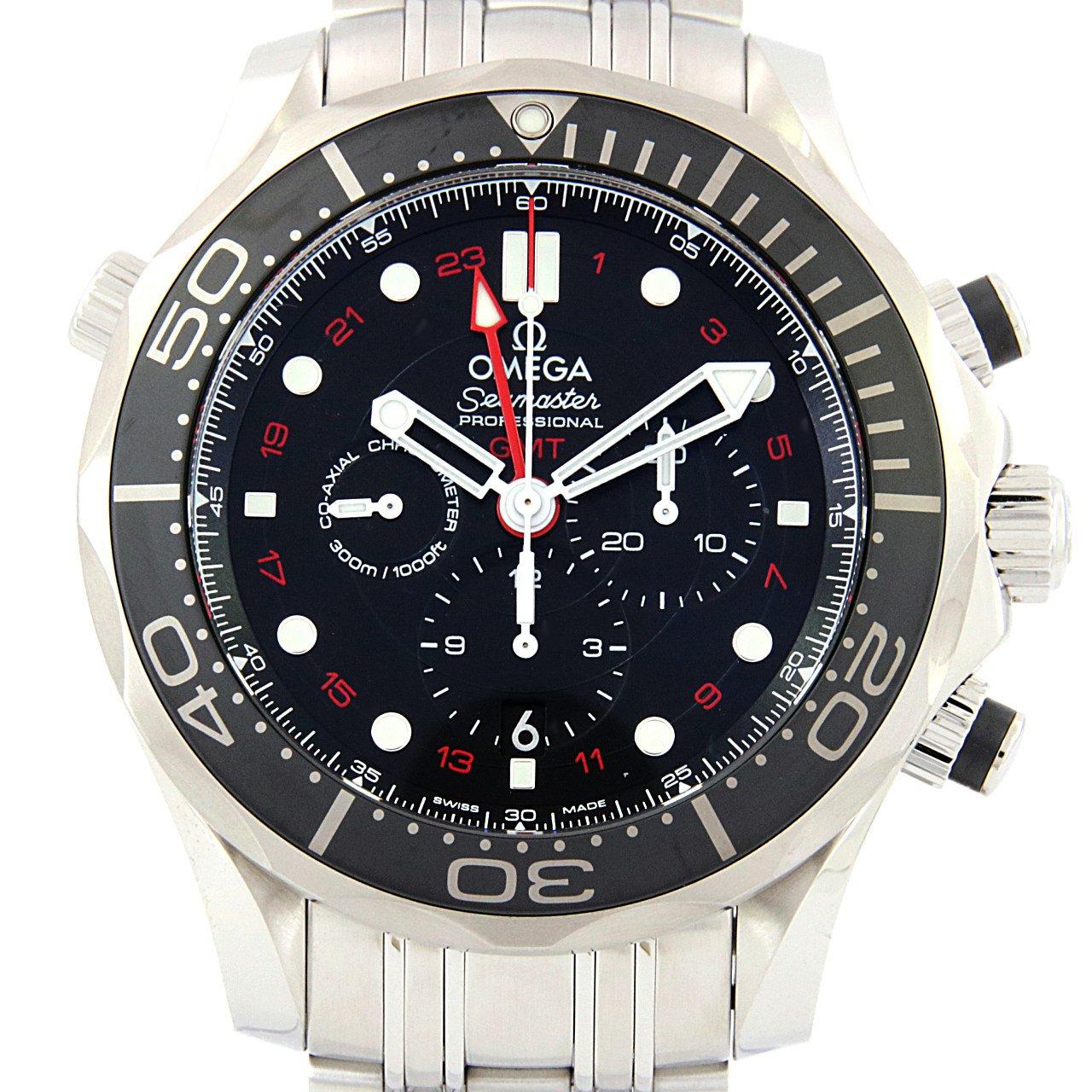 [BRAND NEW] Omega Seamaster Diver 300M GMT Chronograph 212.30.44.52.01.001 SS Automatic