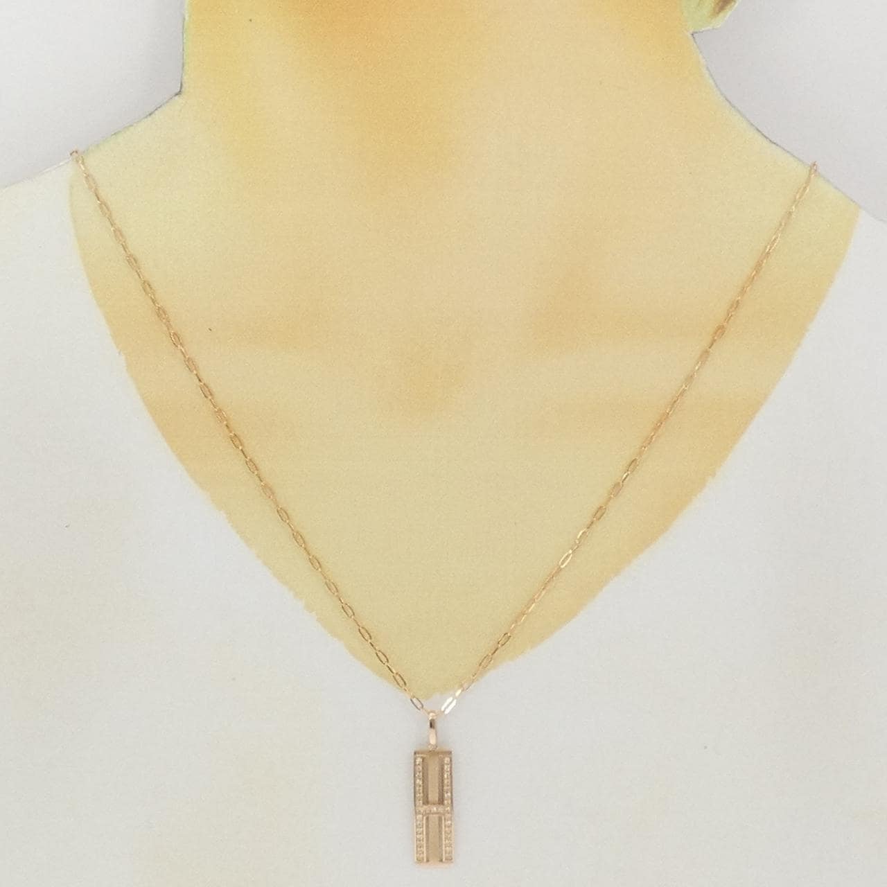 K18PG ダイヤモンド ネックレス 0.16CT