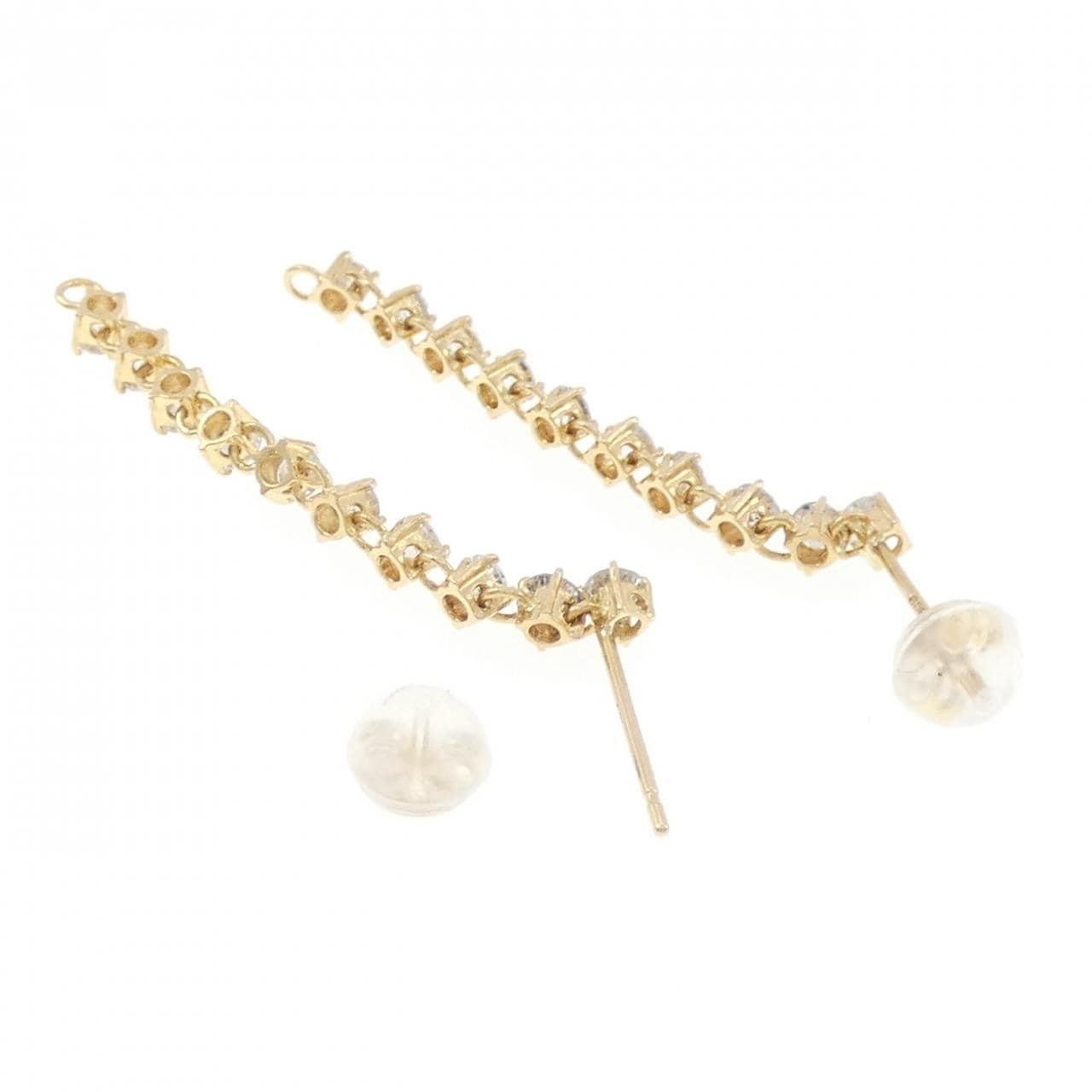 K18YG ダイヤモンド ピアス 1.00CT