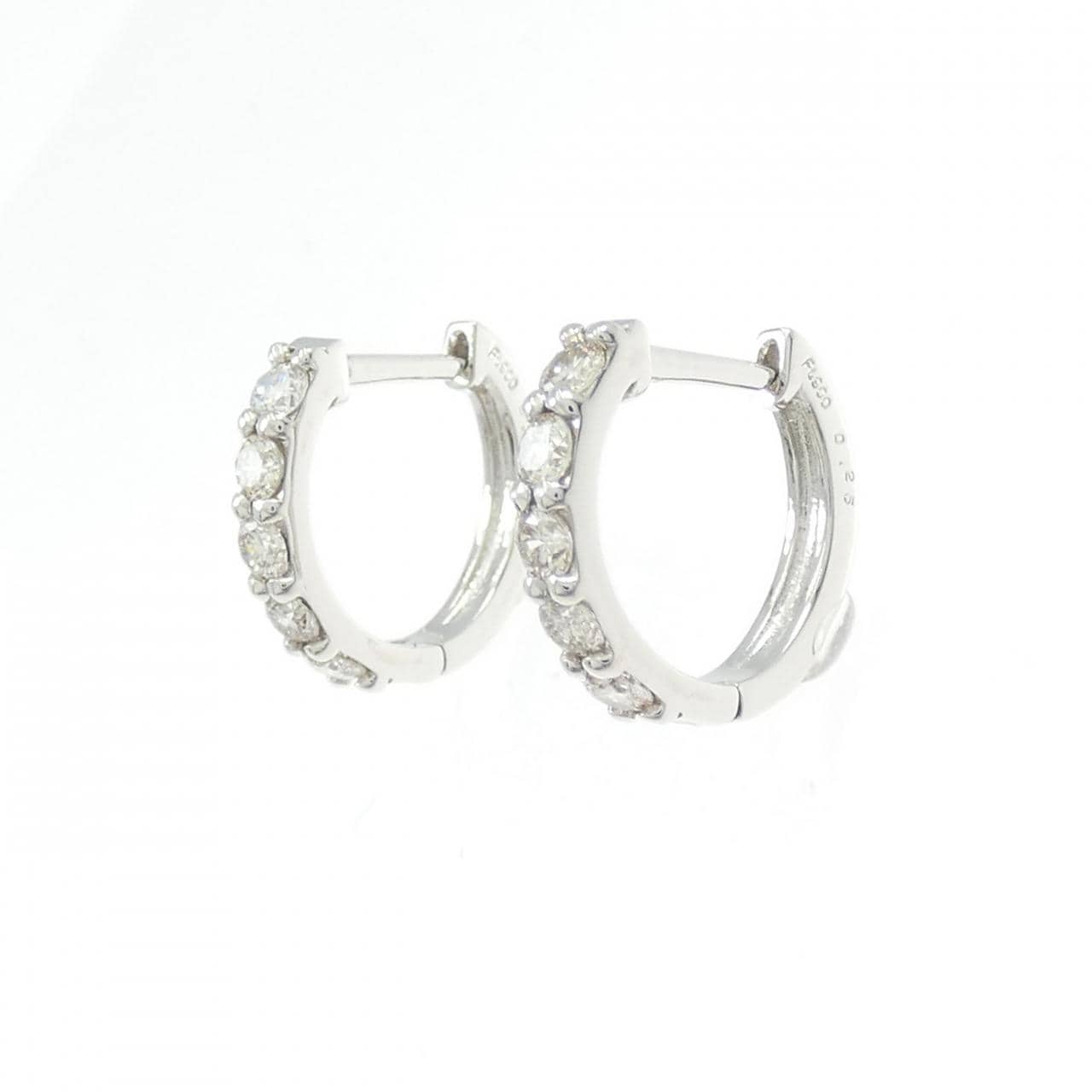 PT900 ダイヤモンド ピアス 0.50CT