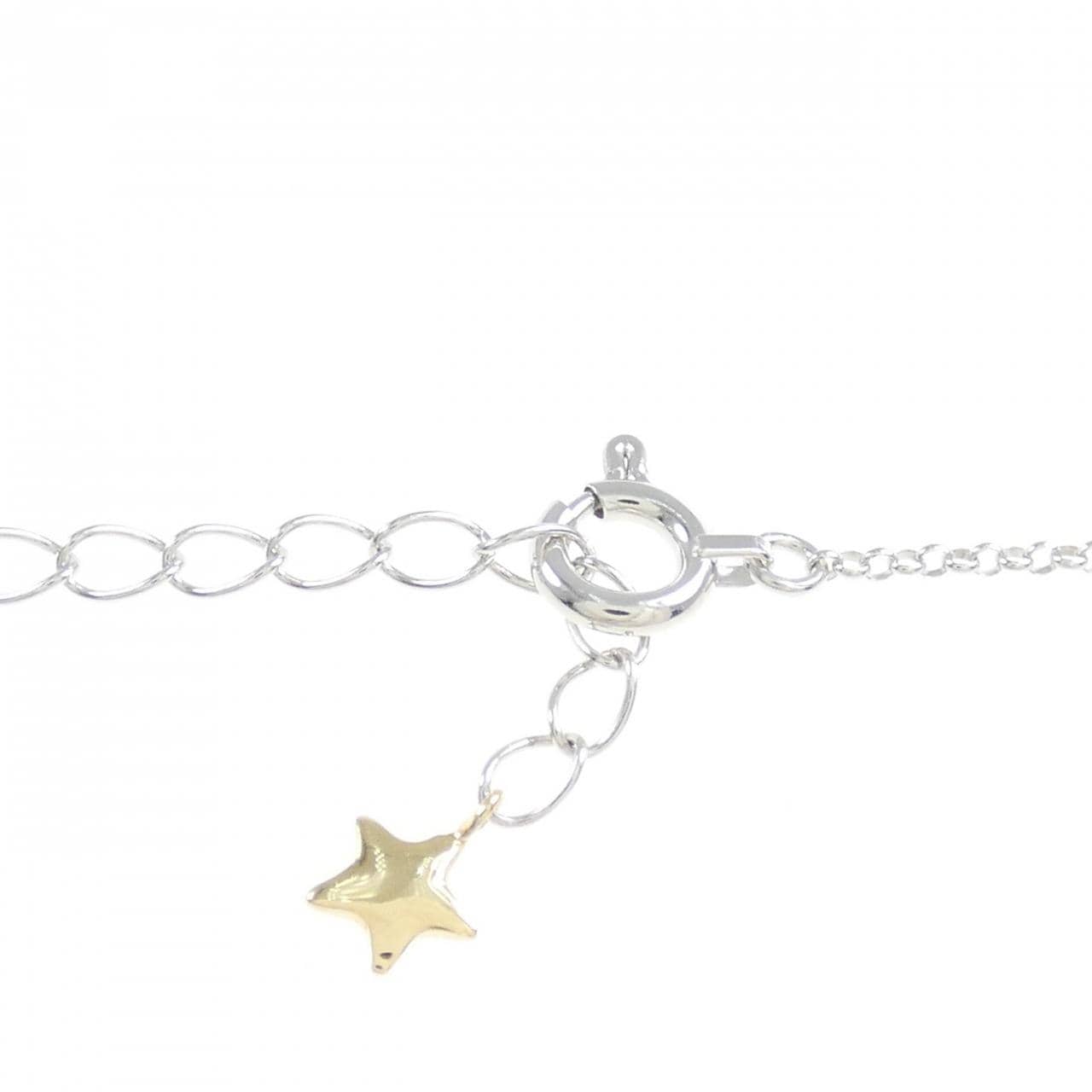 K18YG/K18WG スター ダイヤモンド ブレスレット 0.1CT