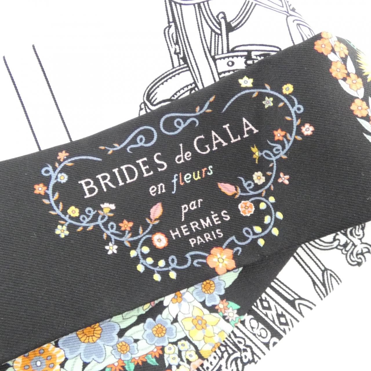 エルメス BRIDES DE GALA EN FLEURS ツイリー 064220S スカーフ