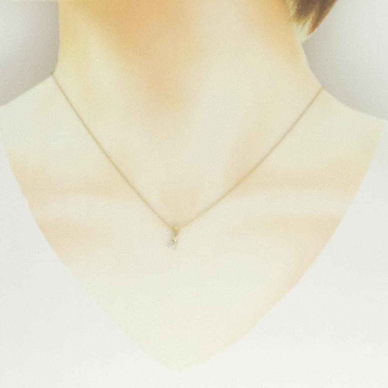 K18PG ダイヤモンド ネックレス 0.06CT