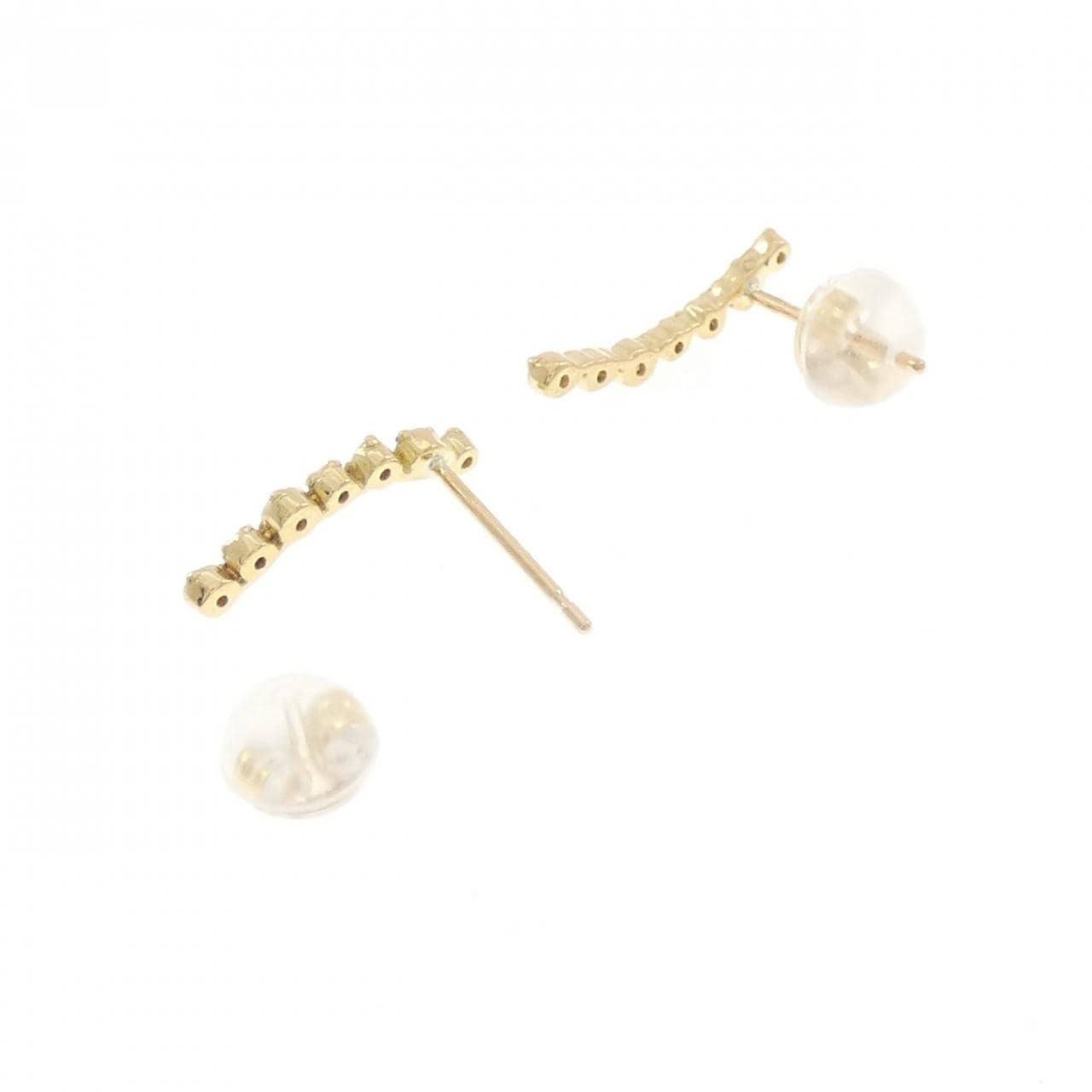 K18YG ダイヤモンド ピアス 0.12CT