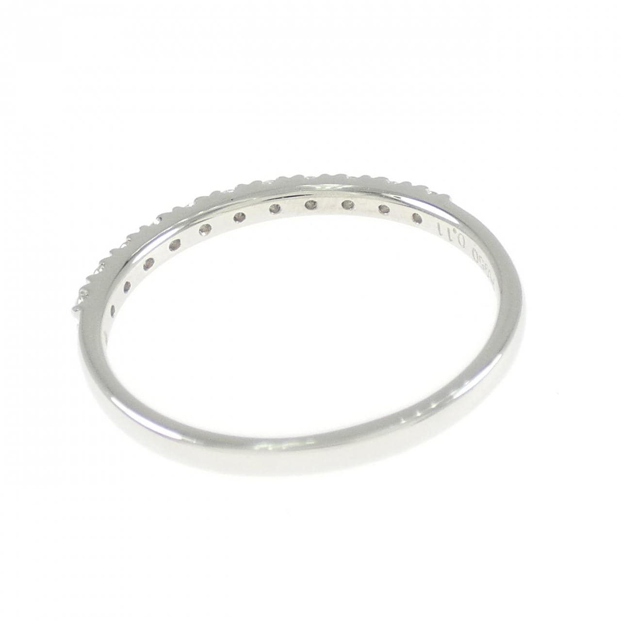 PT950 ハーフエタニティ ダイヤモンド リング 0.11CT