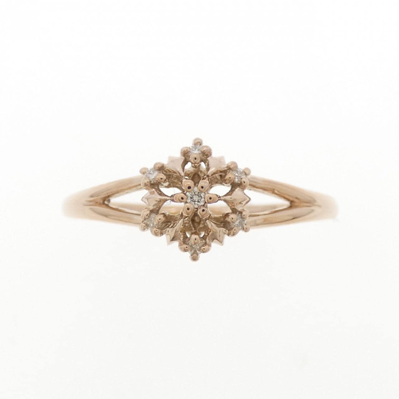 K18PG ダイヤモンド リング