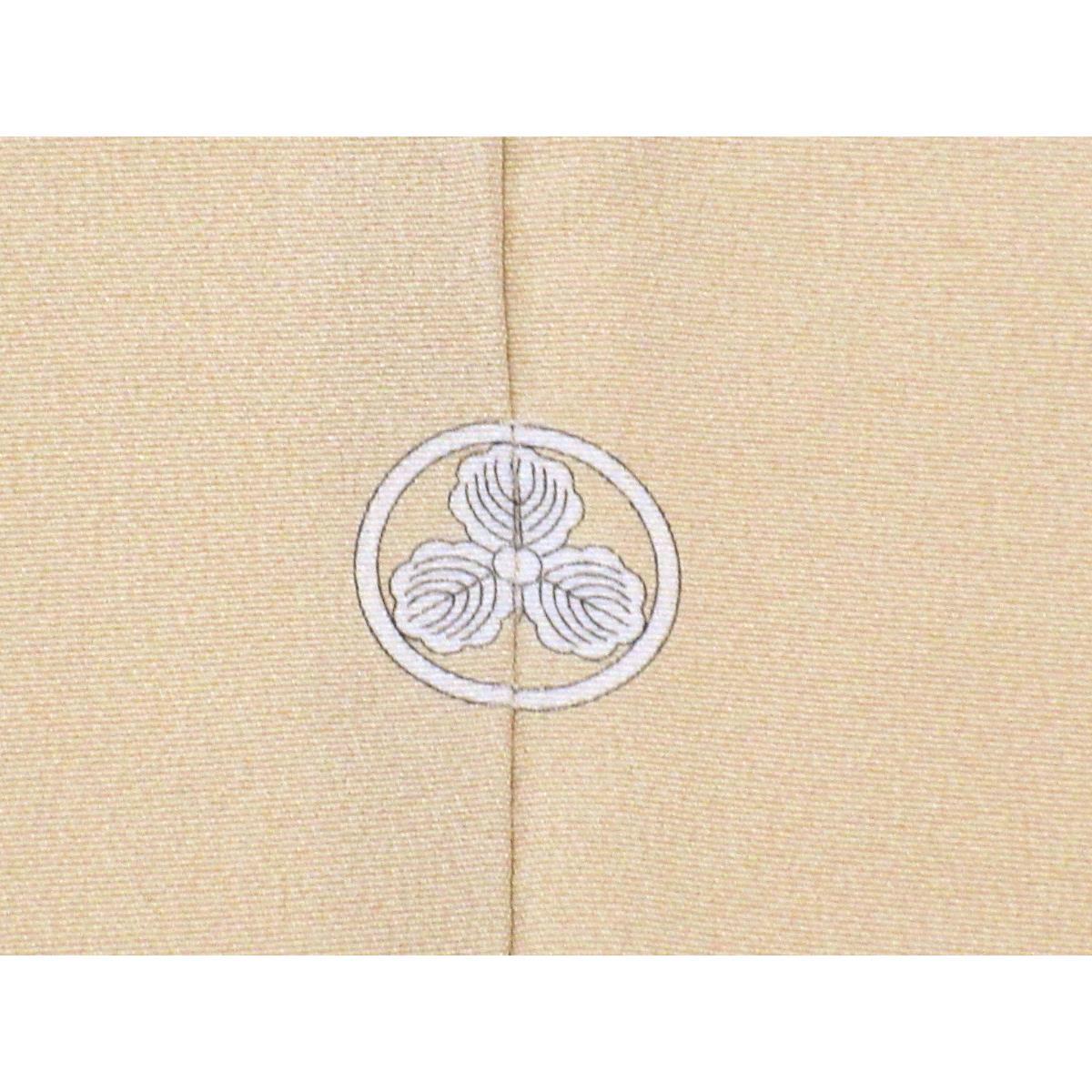 色留袖　丸に三ツ柏　身幅２Ｌ寸【トキオエトキ】