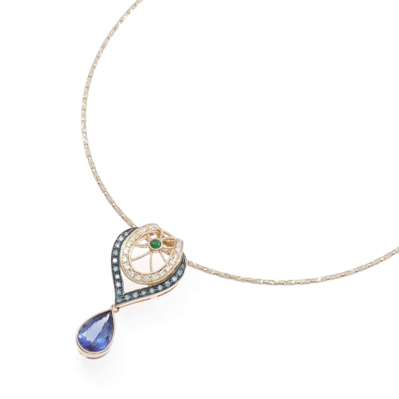 K18PG/K18BG タンザナイト ネックレス 3.47CT