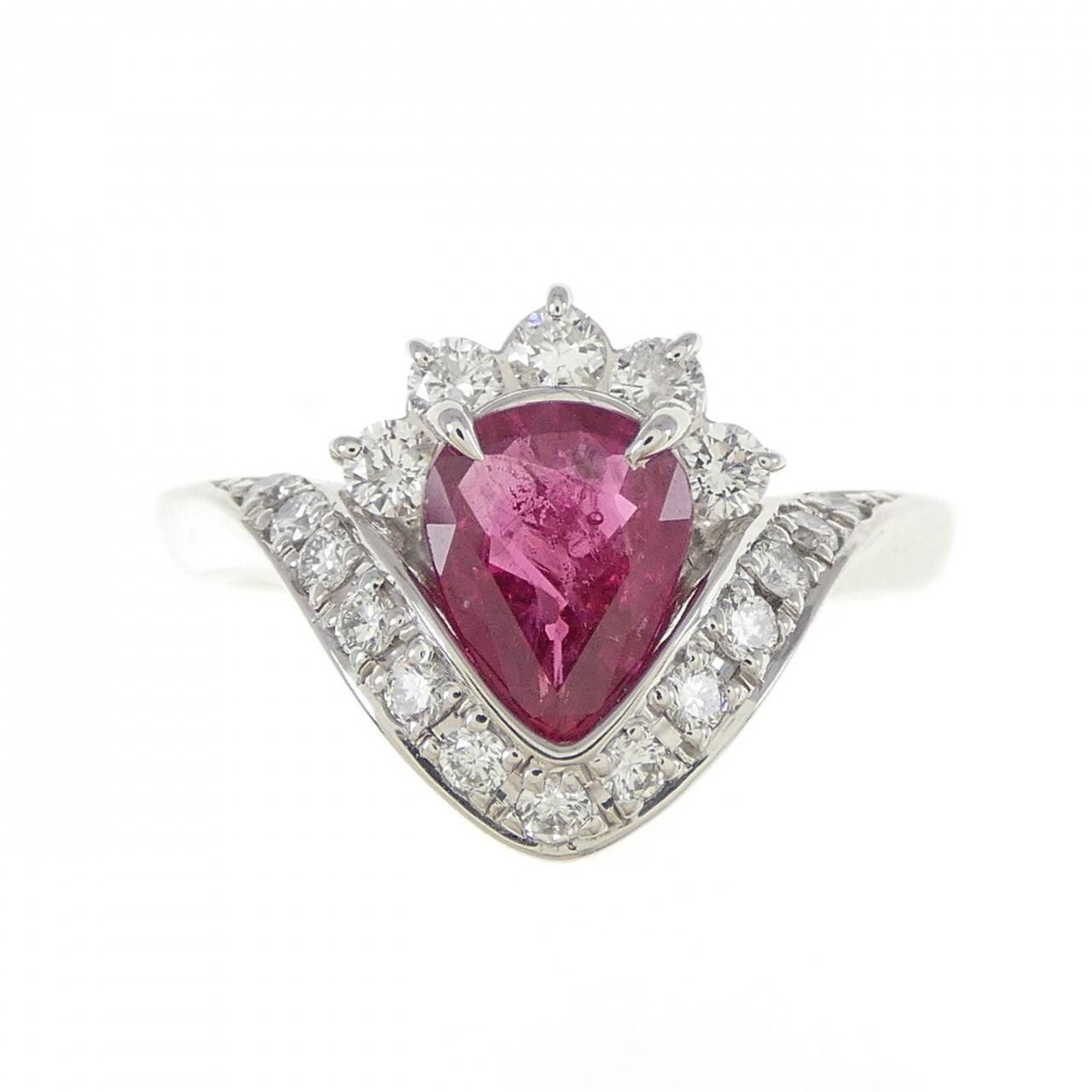 PT900 ルビー リング 1.10CT