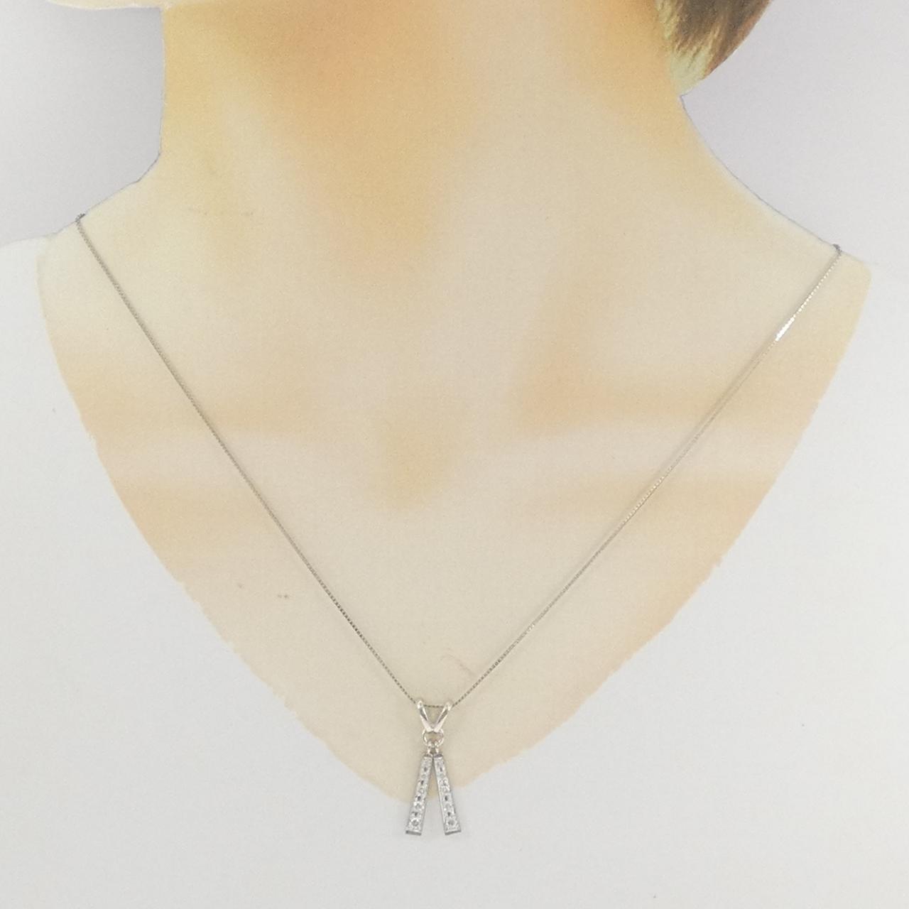 PT900/PT850 ダイヤモンド ネックレス 0.30CT