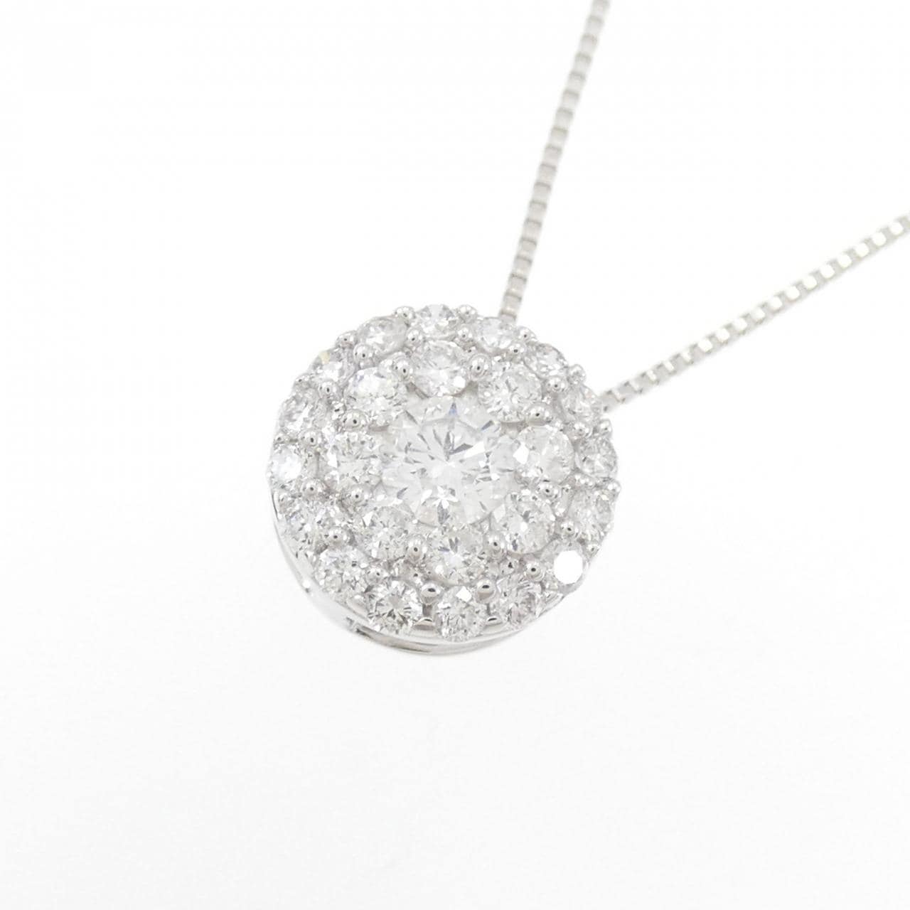K18WG ダイヤモンド ネックレス 0.50CT
