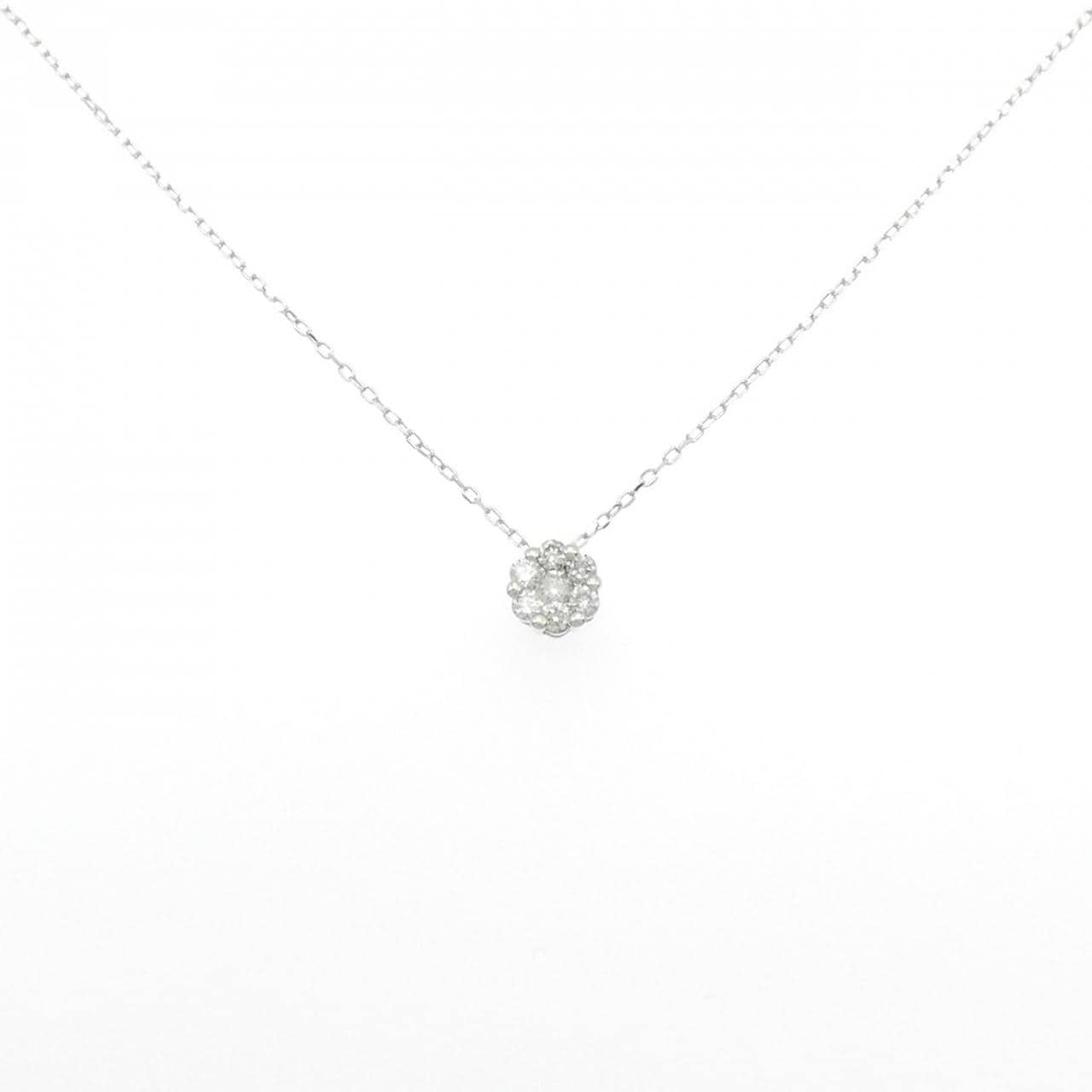 K10WG ダイヤモンド ネックレス 0.20CT