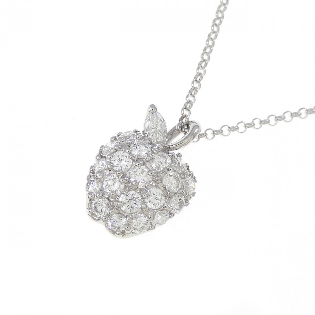 PT900/PT850 苹果形钻石项链 0.52克拉