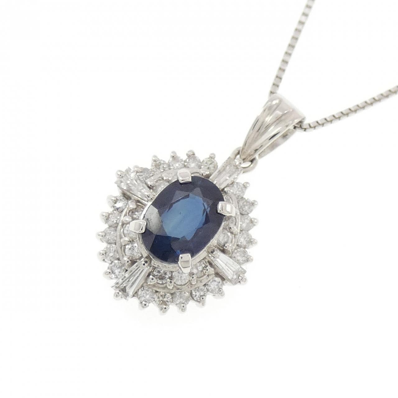 PT900/PT850 サファイヤ ネックレス 1.36CT