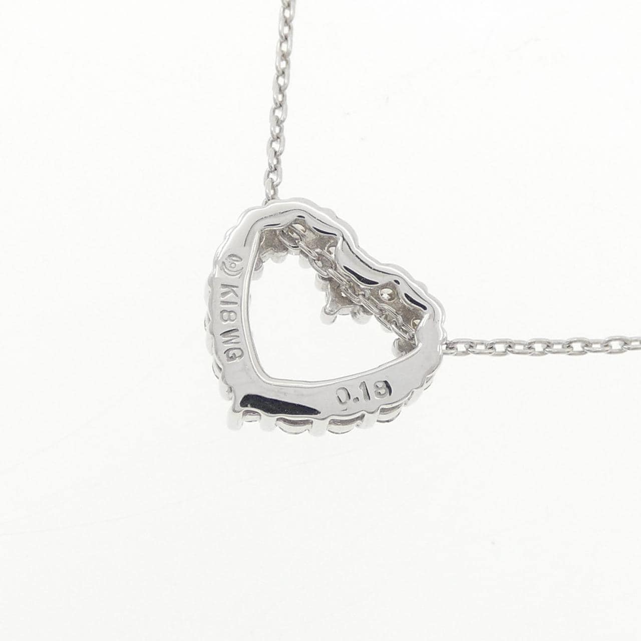 タサキ ハート ダイヤモンド ネックレス 0.18CT