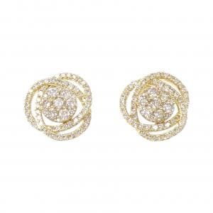 K18YG ダイヤモンド ピアス 1.50CT
