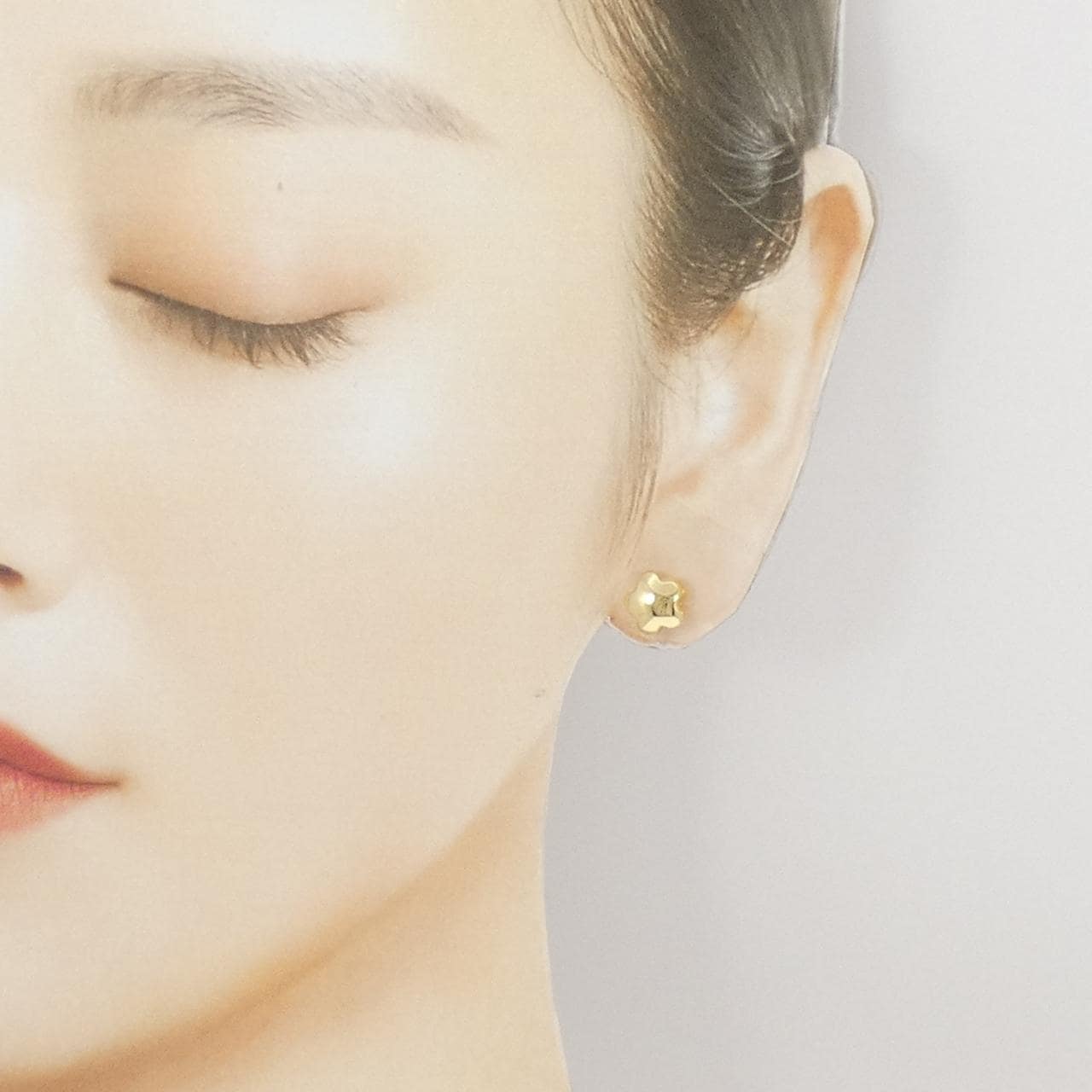 750YG/K18YG ピアス 片耳