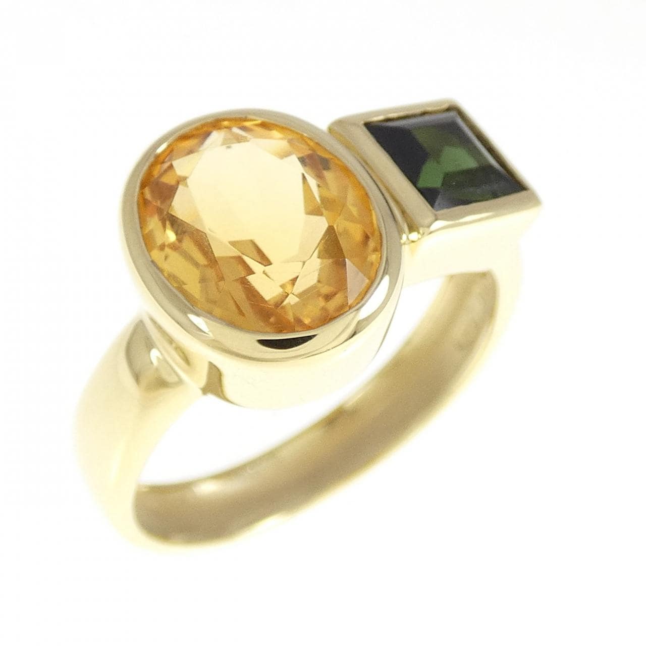 750YG Citrine Ring